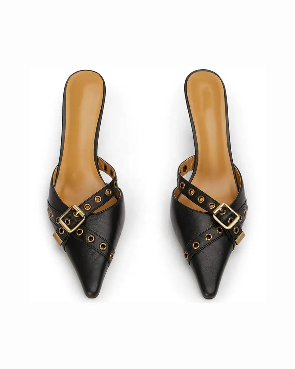 Madora Point-Toe Black Heel